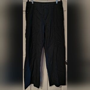 Athleta Sz 16T Women's Black Cabo Retreat Linen Pants